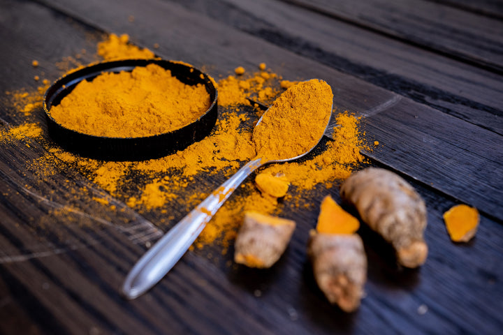 Turmeric root and powder. Photo by Karl Solano