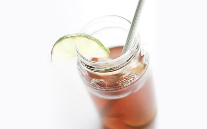 Two Leaves and a Bud tea, Tart Berry Iced Tea drink, alpine berry iced tea drink, Cup of Sunshine drink, tea with apple drink, refreshing tea drink