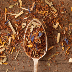 African Sunset Loose Tea in teaspoon