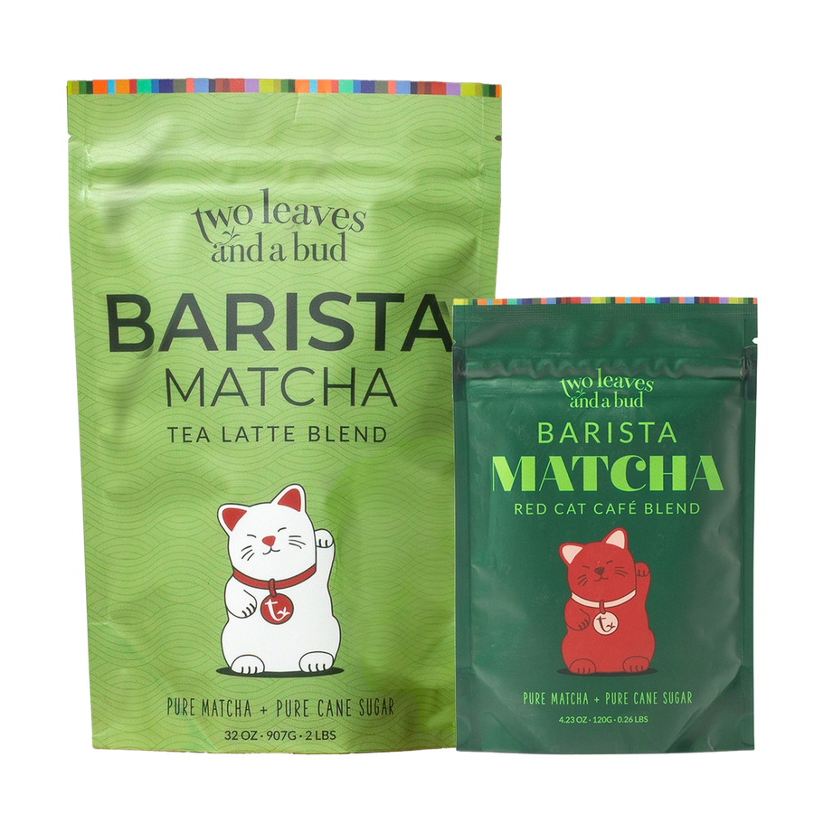 Barista Matcha Tea Latte Mix – Two Leaves and a Bud