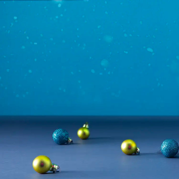 decorative ornaments on a blue background