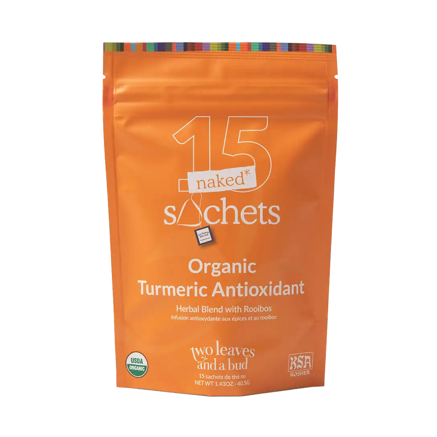 Organic Turmeric Antioxidant Tea - 15 Naked Tea Sachets