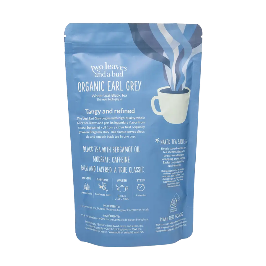 Organic Earl Grey - 50 Naked Tea Sachets