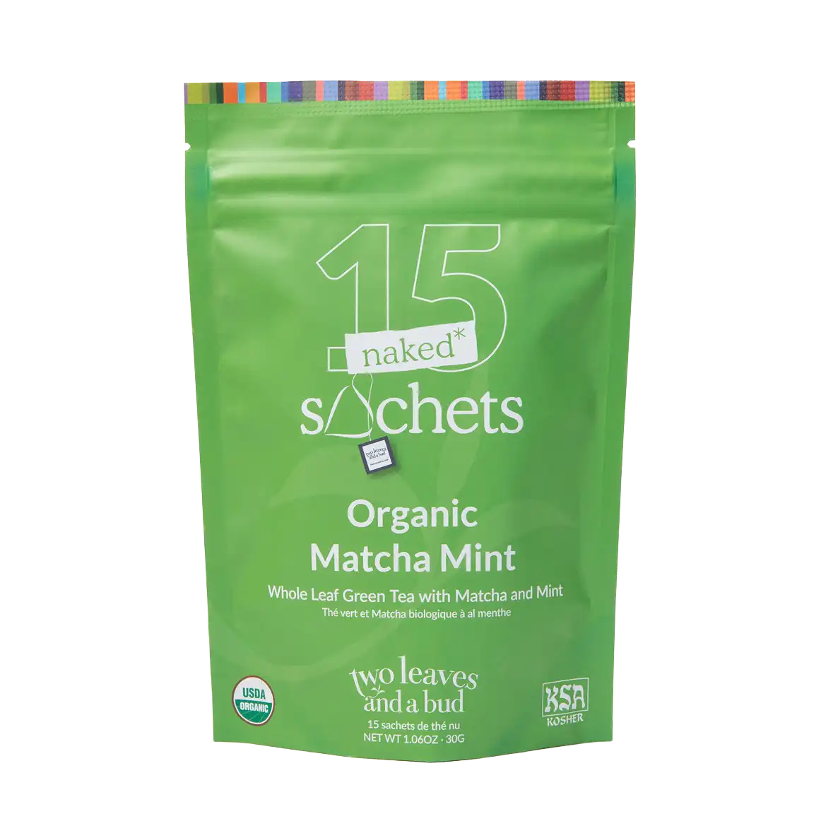 Organic Matcha Mint - 15 Naked Tea Sachets