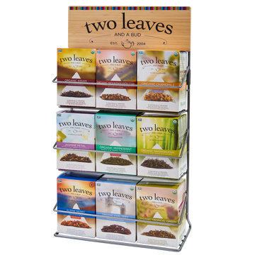 Two Leaves Filled Rack for 9 Teas