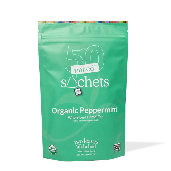 Organic Peppermint - 50 Naked Tea SachetsFeatured Image