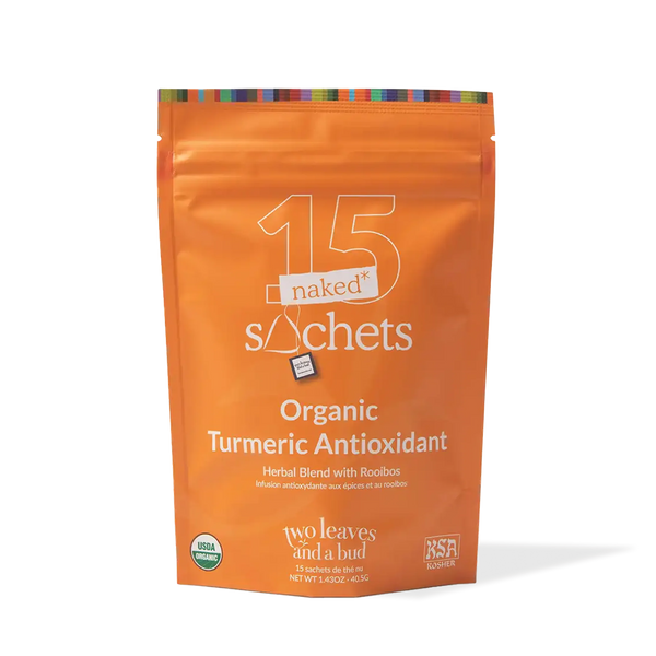 Organic Turmeric Antioxidant Tea - 15 Naked Tea SachetsFeatured Image