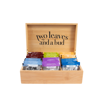 Classic Bamboo Tea Chest - Two Leaves and a Bud