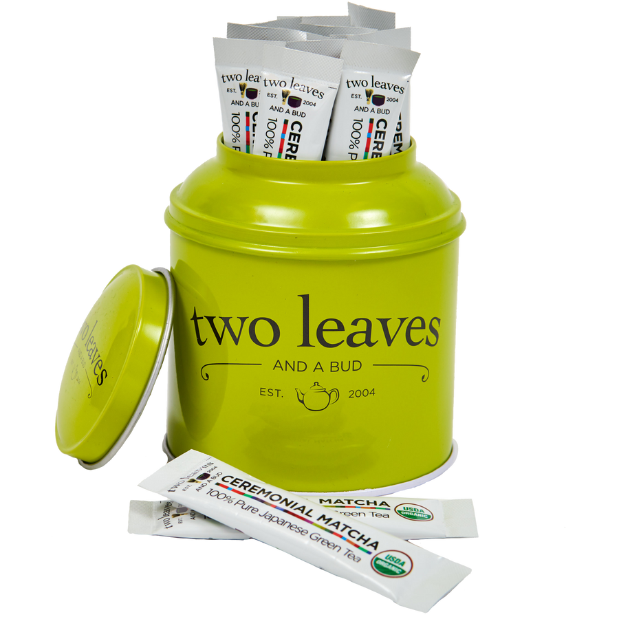 Ceremonial Matcha Tea Tins - Two Leaves and a Bud