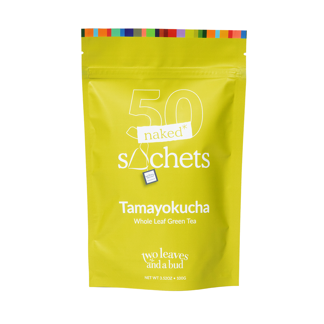 Tea Shashes Tamayokucha - 50 Naked Tea Sachets – Two Leaves and a Bud