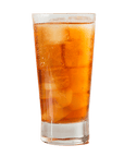 Organic Peach Black Iced Tea Glass