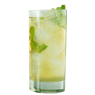 Organic Tropical Green Iced Tea Glass